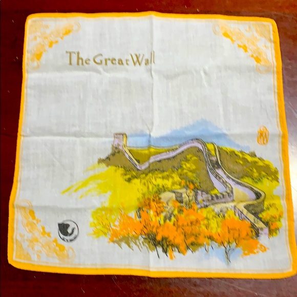 unknown Other - Vintage “The Great Wall handkerchief “